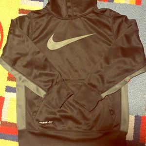Nike thermafit black hooded sweatshirt